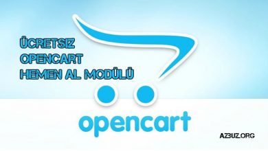 Ücretsiz OpenCart Hemen Al Modülü Türkçe 1