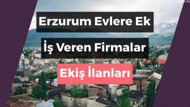 Erzurum Evlere Ek İş Veren Firmalar – Ekiş İlanları 2020